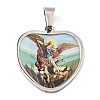 304 Stainless Steel Pendants STAS-H182-11C-P-1