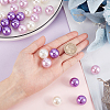 60Pcs 3 Colors Resin Imitation Pearl Beads RESI-PH0001-93-3