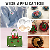 400Pcs 4 styles Iron Finger Ring/Brooch Sieve Findings IFIN-GA0001-49-6