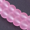 Baking Paint Transparent Glass Bead Strands GLAA-S031-6mm-20-3