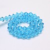 Imitate Austrian Crystal Bicone Glass Beads Strands X1-GLAA-F029-4x4mm-19-2