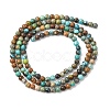 Natural Turquoise Beads Strands G-K366-G01-3mm-3