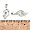 304 Stainless Steel Rhinestone Pendants X-STAS-L308-10P-3