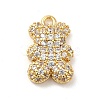 Brass Micro Pave Cubic Zirconia Pendants KK-Q772-05G-1