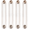 4Pcs 304 Stainless Steel & Brass Brooches JEWB-CP00001-7