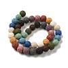 Natural Lava Rock Bead Strands G-L435-03-8mm-2