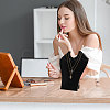 4Pcs Bust Shaped Velvet Necklace Display Stands ODIS-CA0001-34-7