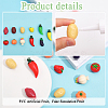 24Pcs 12 Style EPMC Resin Mini Imitation Vegetables Decoration MIMO-FG0001-01-4