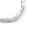 Electroplate Glass Beads Stretch Bracelets BJEW-JB04021-3