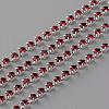 Brass Rhinestone Strass Chains CHC-R125-S6-18S-1
