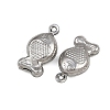 304 Stainless Steel Pendants STAS-L297-02P-2