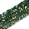 Electroplate Opaque Glass Beads Strands GLAA-N022-4mm-17-1