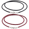 10Pcs 2 Colors Braided Leather Cords Necklace Making NCOR-CL0001-03A-1