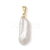 Natural Baroque Pearl Keshi Pearl Pendants PALLOY-JF04998-3