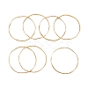 7Pcs PVD Vacuum Plating 304 Stainless Steel Wave Bangles Set for Women BJEW-A011-10A-G-2