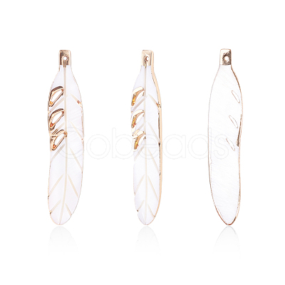 Electroplate Freshwater Shell Big Pendants SHEL-T012-01-1