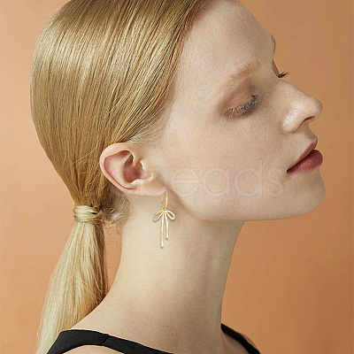 10 Pairs Brass Earring Hooks KK-BBC0027-77B-1
