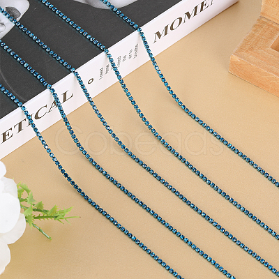 1 Roll Electrophoresis Iron Rhinestone Strass Chains CHC-GF0001-06B-1