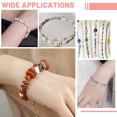 300Pcs 6 Styles 304 Stainless Steel Beads STAS-CA0002-47-1