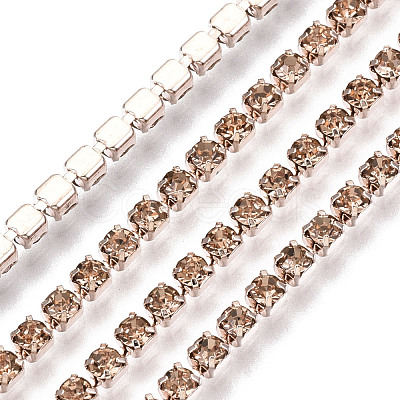 Electrophoresis Iron Rhinestone Strass Chains CHC-Q009-SS8.5-B18-1