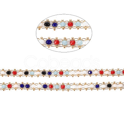 Handmade Glass Beaded Chains CHC-S012-029B-1