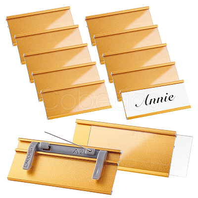 Aluminium Alloy Name Plate Holder FIND-WH0176-26G-1