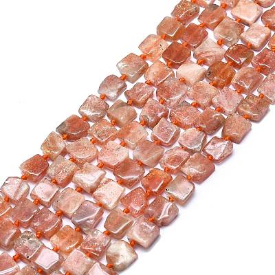 Natural Sunstone Beads Strands G-F715-074-1