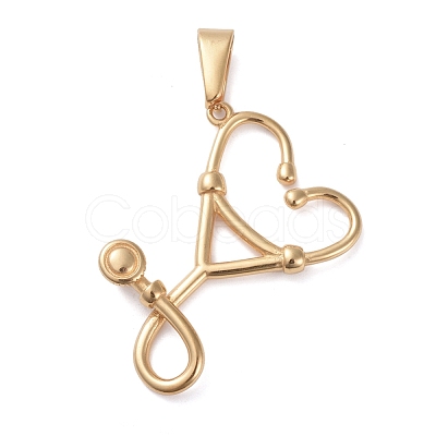 304 Stainless Steel Pendants STAS-I127-091G-1