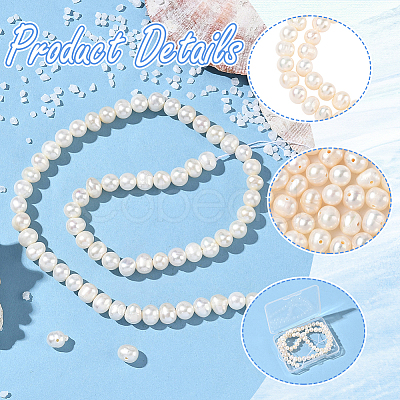 1 Strand Natural Cultured Freshwater Pearl Beads Strands PEAR-SC0001-42-1