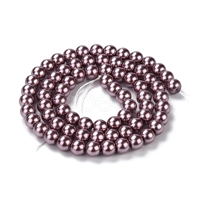 Eco-Friendly Grade A Glass Pearl Beads HY-J002-6mm-HX023-1