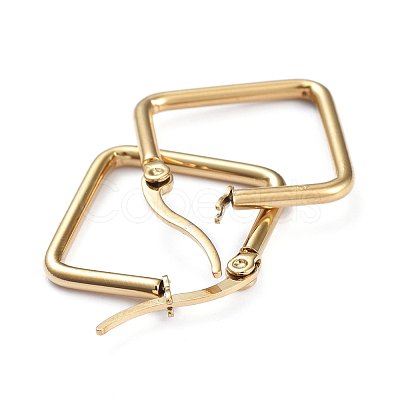 201 Stainless Steel Angular Hoop Earrings EJEW-I245-33E-1