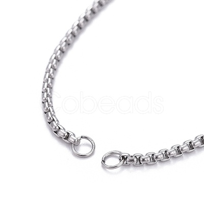 Tarnish Resistant 304 Stainless Steel Slider Bracelet/Bolo Bracelets Making X-MAK-L024-01P-1
