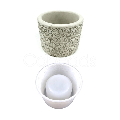 Column Flower Pot Silicone Molds DIY-M039-18D-1