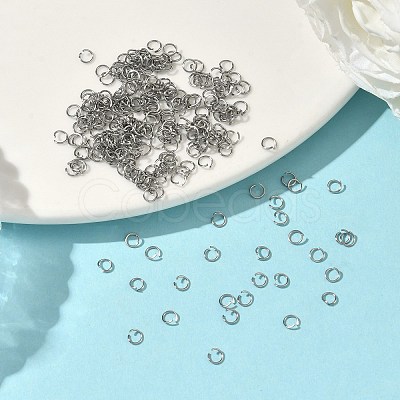 Tarnish Resistant 304 Stainless Steel Open Jump Rings STAS-E066-01-3mm-1