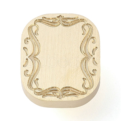 Flower Frame Brass Stamp Heads AJEW-M037-05G-02-1