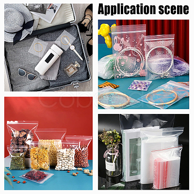 Transparent OPP Cellophane Self Adhesive Packing Bags ABAG-WH0046-94-1