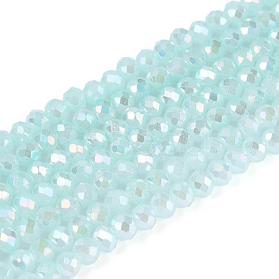 Baking Electroplate Glass Beads Strands DGLA-A039-J2mm-B26-1