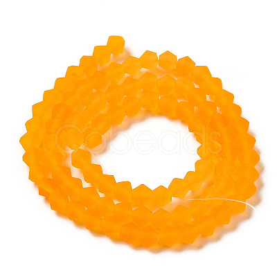 Imitate Austrian Crystal Frosted Glass Beads Strands EGLA-A039-T2mm-MD23-1
