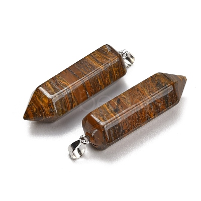 Natural Tiger Iron Pendants GG-CBAA0EE-02P-07-1