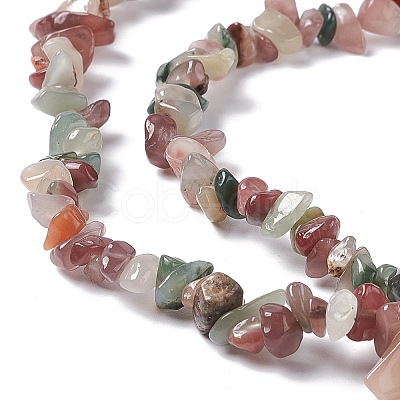 Natural Agate Chip Beads Strands X-G-G905-04-1