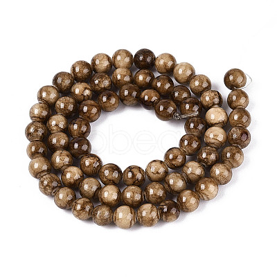 Natural Persian Jade Beads Strands G-A255-A02-04E-1