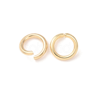Brass Open Jump Rings KK-G604-08G-22-1