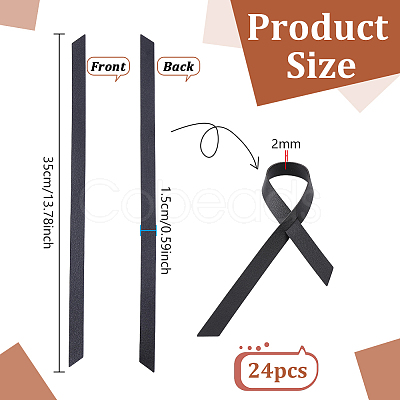 Imitation Leather Napkin Rings Straps AJEW-WH0709-340B-1