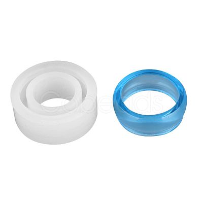 Transparent DIY Ring Silicone Molds DIY-WH0128-09B-1
