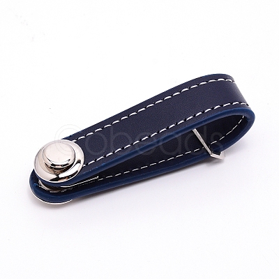 PU Leather Keychain KEYC-WH0018-30B-1