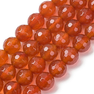 Natural Carnelian Beads Strands G-C280-B10-8mm-1