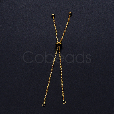 Adjustable 201 Stainless Steel Slider Bracelets Making LS-STAS-S105-JN646-2-1