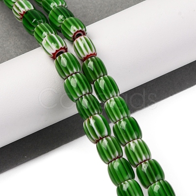 Handmade Lampwork Chevron Beads Strands LAMP-K041-01B-05-1