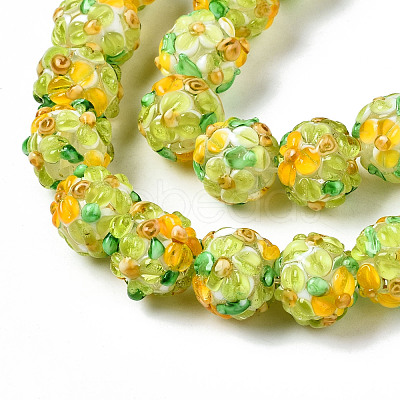 Handmade Lampwork Beads Strands LAMP-N021-015A-05-1