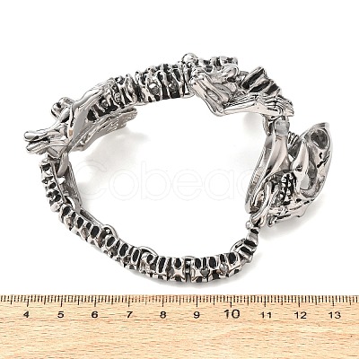 304 Stainless Steel Link Chain Bracelets for Women Men BJEW-P386-06AS-1